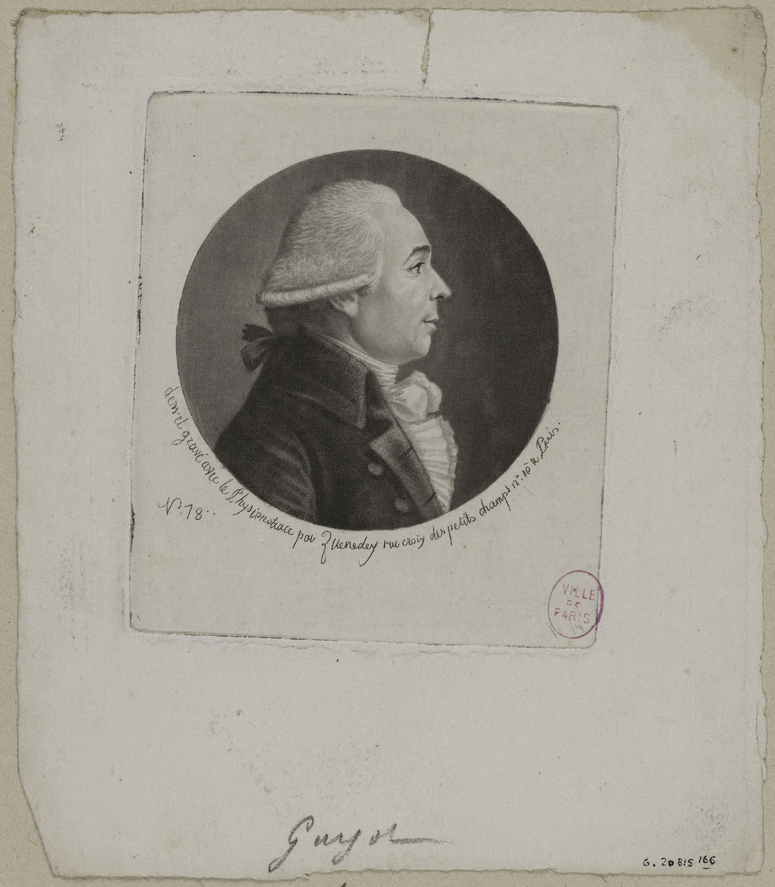 Edmé Quenedey, Portrait de Monsieur Guyot (Joseph-Nicolas), 1728-1816, jurisconsulte