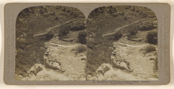 Carleton H. Graves, The source of the Jordan at Caesarea Philippi. Palestine.