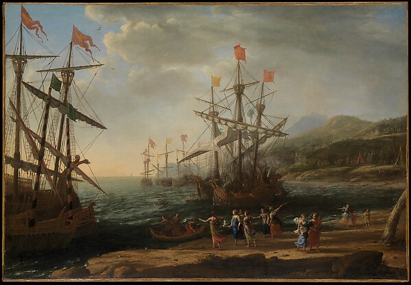 Claude Lorrain (Claude Gellée), The Trojan Women Setting Fire to Their Fleet