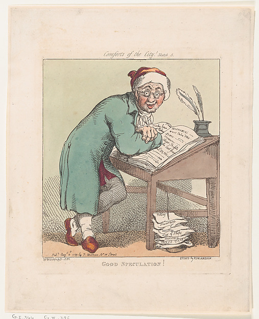 Thomas Rowlandson, Good Speculation!