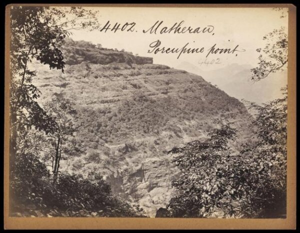 Francis Frith, Matheran.  Porcupine Point