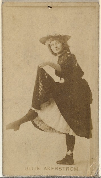 W. Duke, Sons & Co., Ullie Akerstrom, from the Actors and Actresses series (N145-8) issued by Duke Sons & Co. to promote Duke Cigarettes