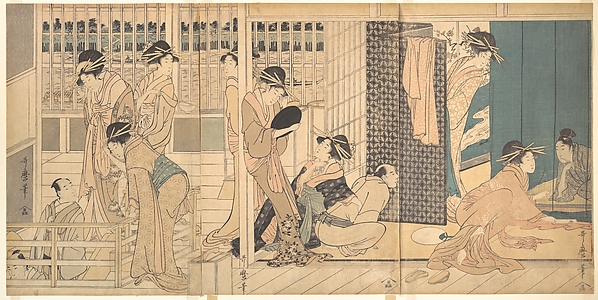 Kitagawa Utamaro, Scene in the Yoshiwara