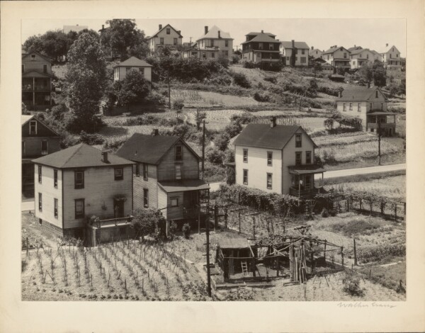 Walker Evans, Residential Area, Morgantown, West Virginia