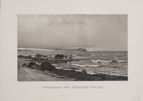 Adolph Kittendorff, Vinterdag ved Hornbæk strand