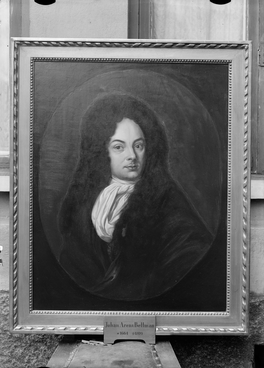 Paul Sandberg, Kopia av oljemålning - musikern och professorn Johan Arent Bellman, inspektor vid Stockholms nation 1703 - 1709