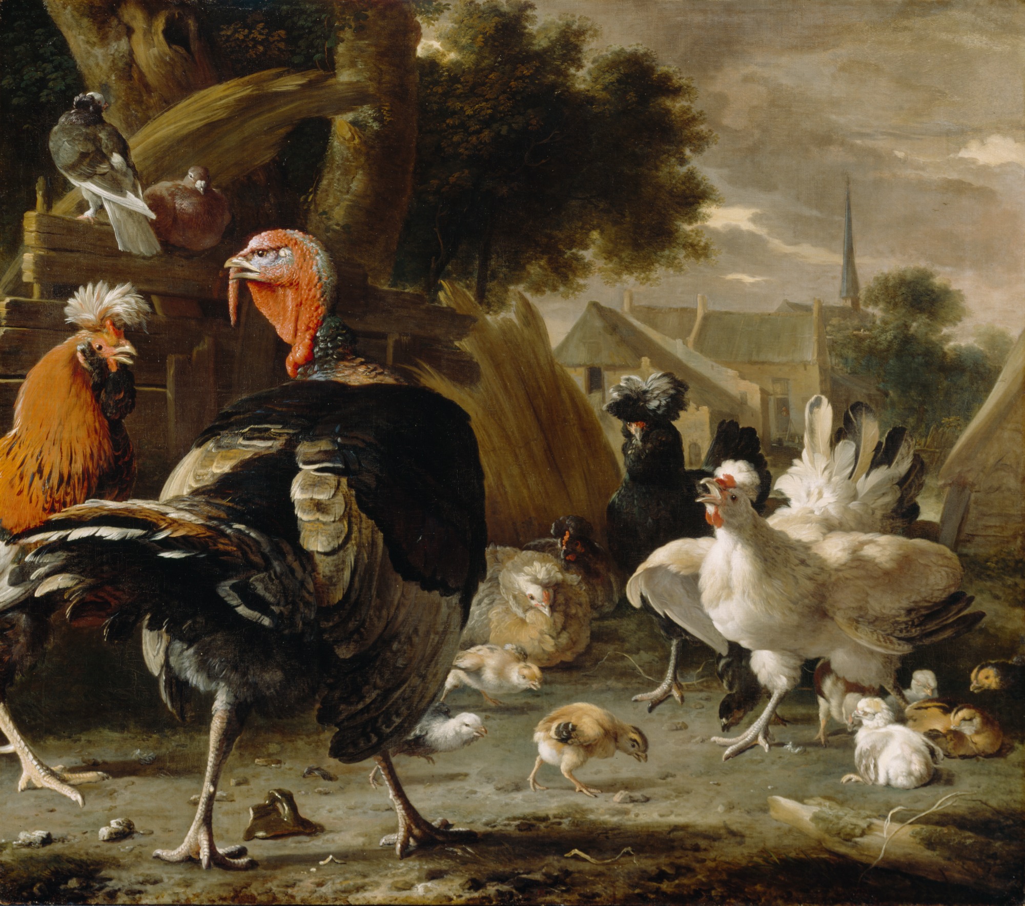 Melchior d'Hondecoeter, Poultry Yard