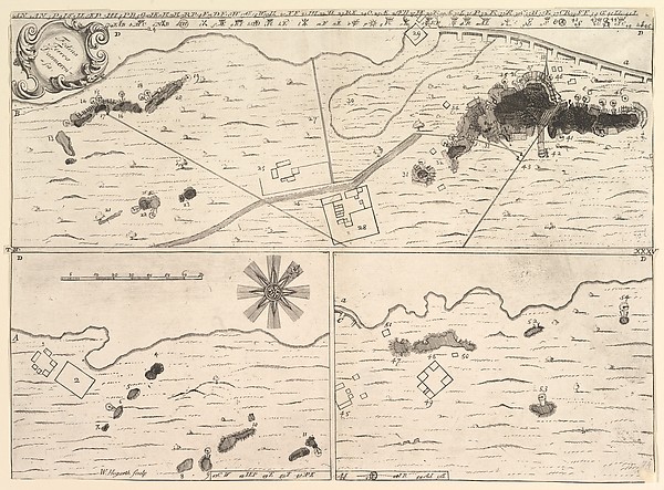 William Hogarth, Fodina ferrea Danmorensis – A Danish Iron Mine (Aubry de La Mottraye's "Travels throughout Europe, Asia and into Part of Africa...,"  London, 1724, vol. II, pl. 35)