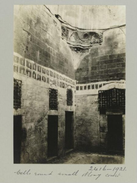 K.A.C. Creswell, Cells in rectangular court in Bimaristan of Mamluk Amir Arghun al-Kamili, Aleppo