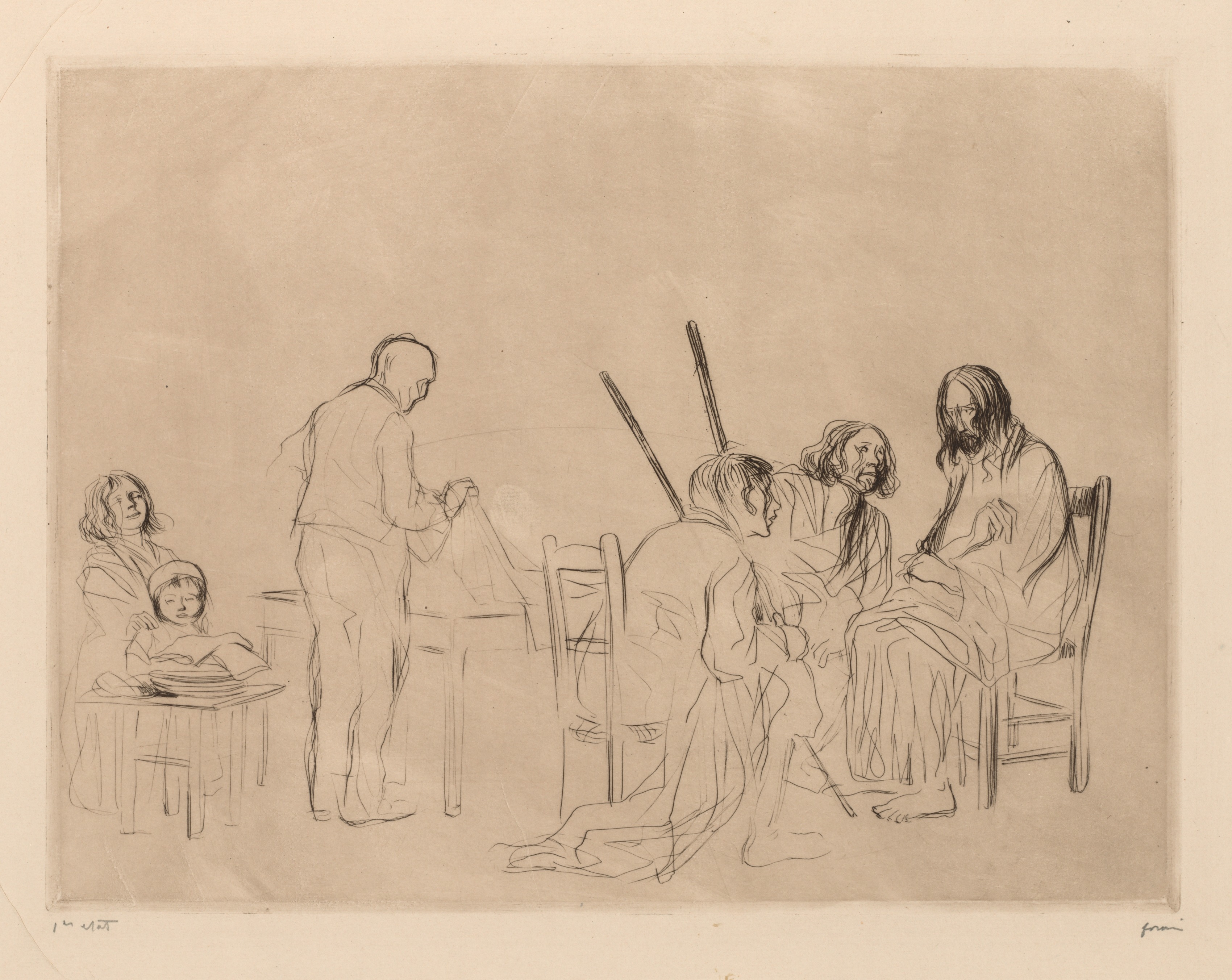 Jean Louis Forain, Before the Supper at Emmaus