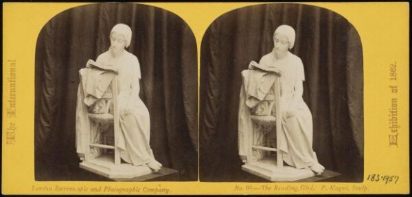 William England, 'The Reading Girl', a statue by Pietro Magni at Crystal Palace