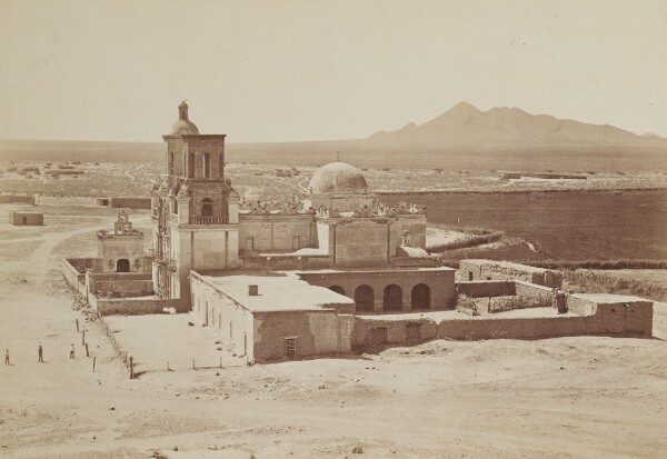 Carleton Watkins, [General View of San Xavier Mission Arizona]