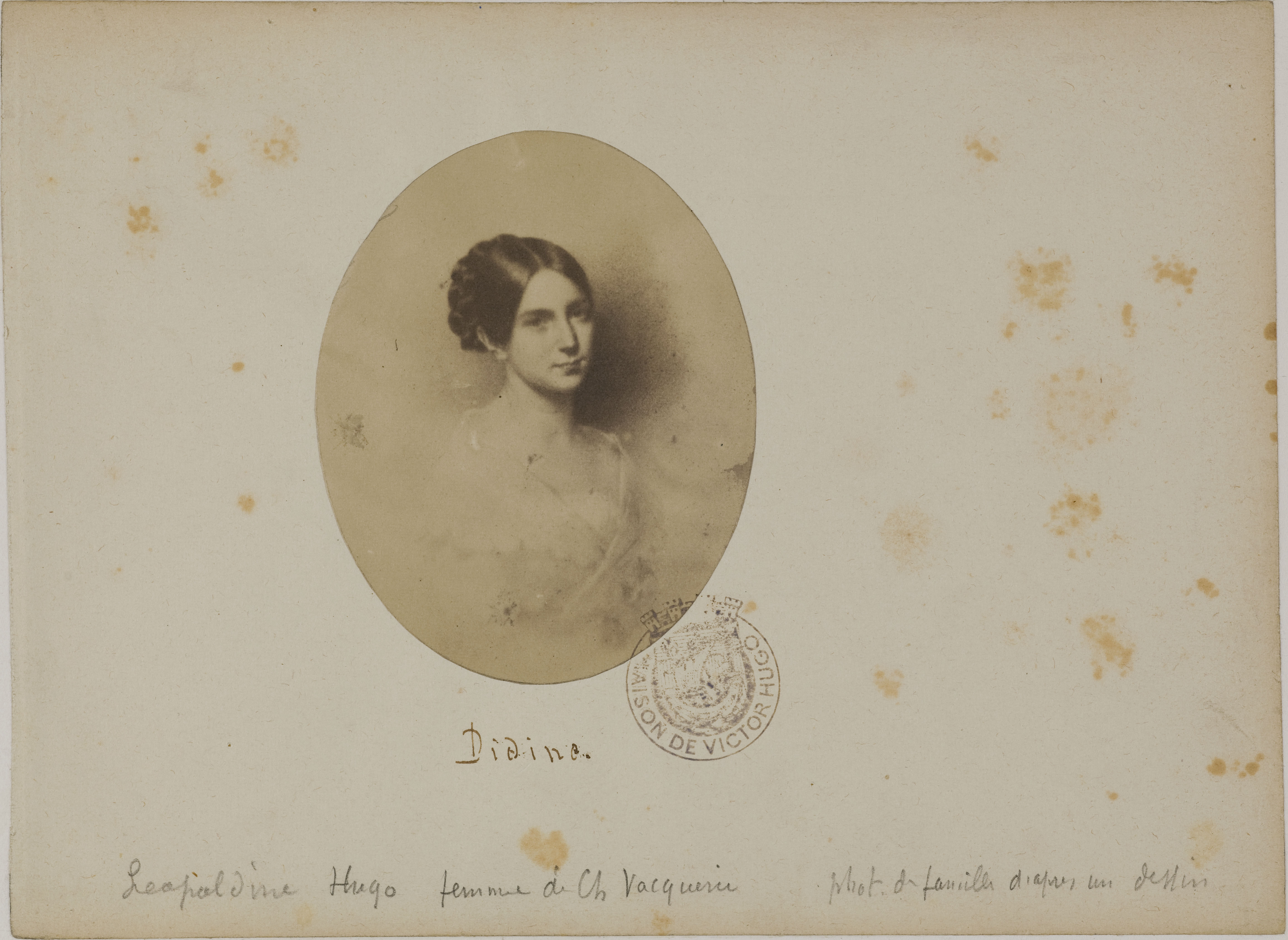 Auguste Vacquerie, "Didine" (Portrait de Léopoldine Hugo d'après le dessin d'Edouard Dubufe)