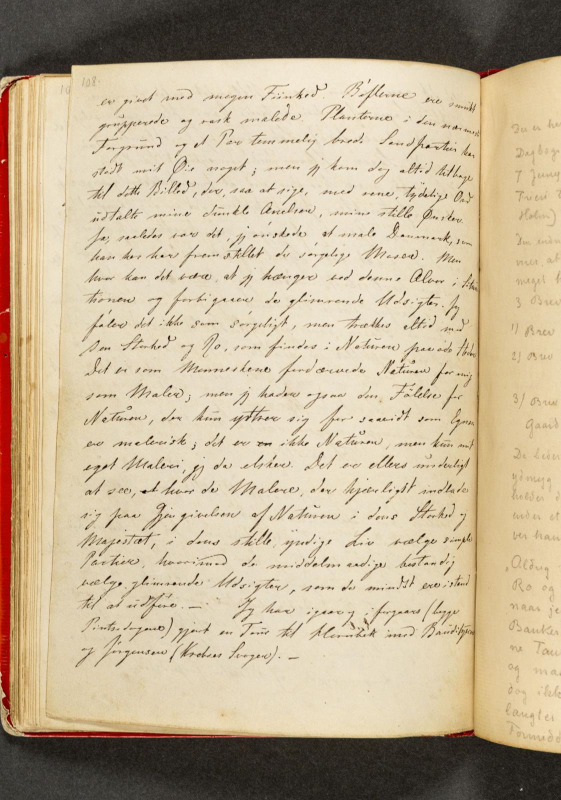 Johan Thomas Lundbye, Dagbog. Side 108