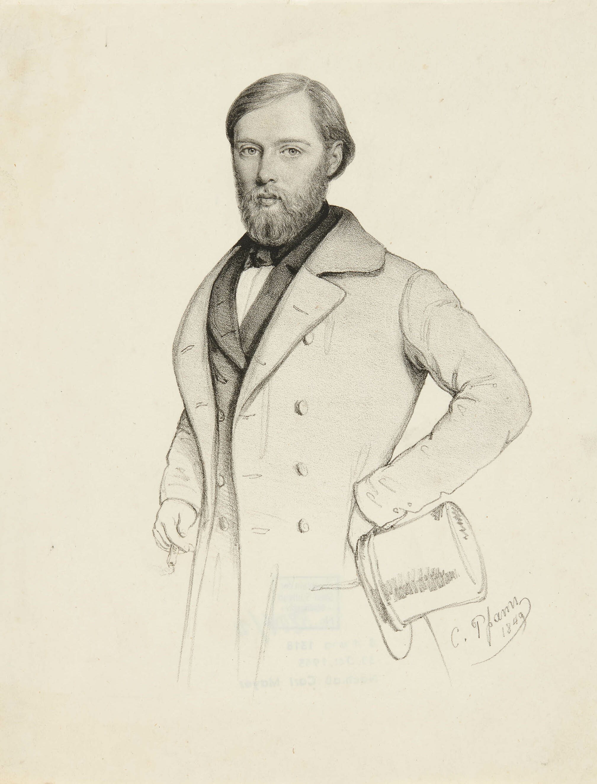 Christian Sigmund Pfann, Bildnis eines unbekannten Mannes