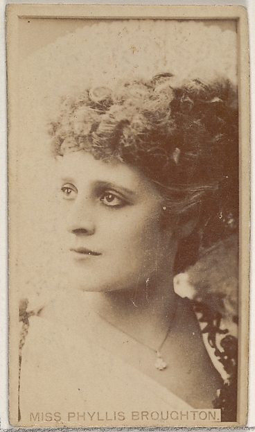 Allen & Ginter, Miss Phyllis Broughton, from the Actors and Actresses series (N45, Type 8) for Virginia Brights Cigarettes