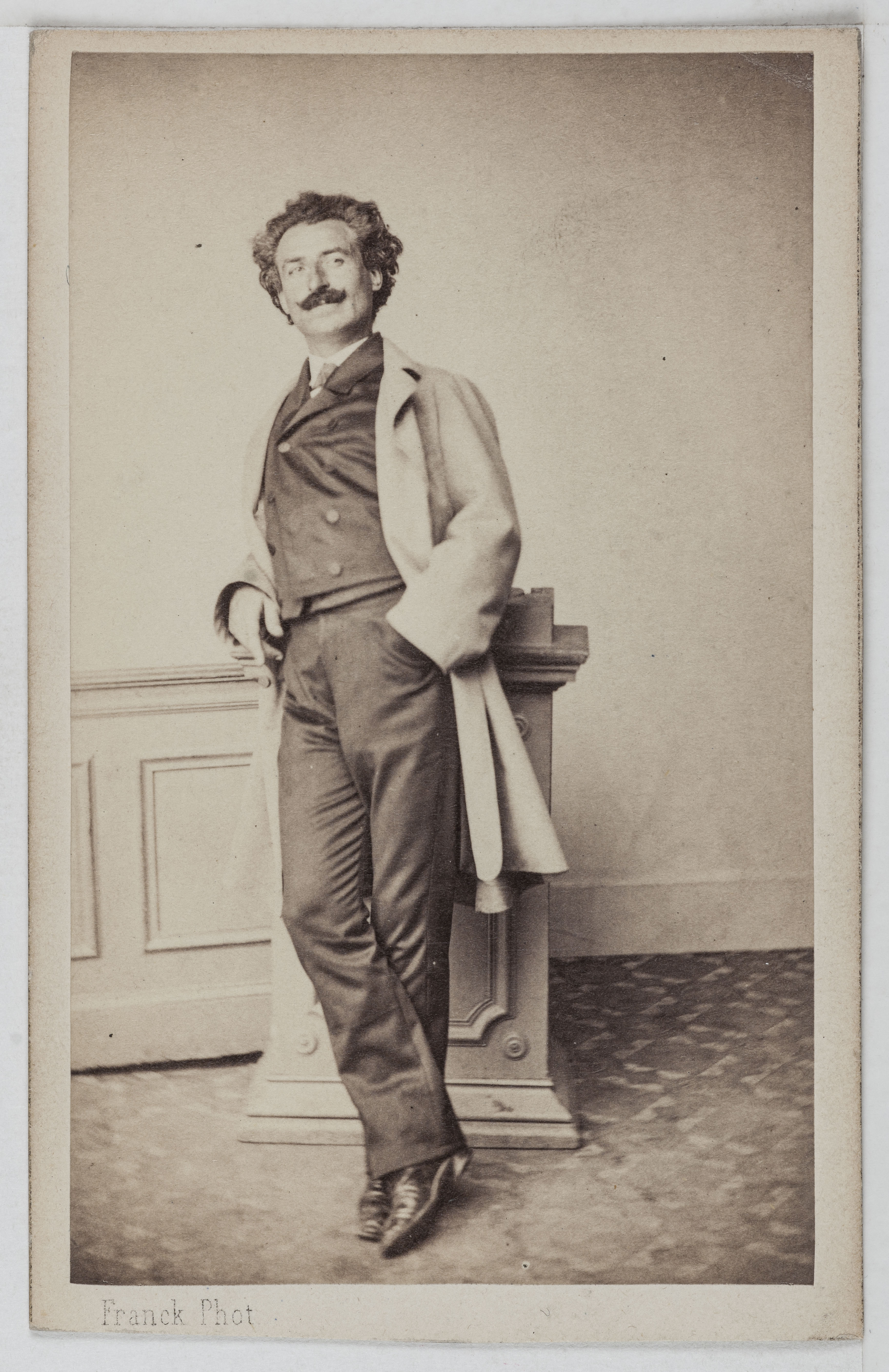 Franck, Portrait de Théophile Penot (1826-1895), dit Théophile Omer, régisseur de l'Odéon et acteur de théâtre.