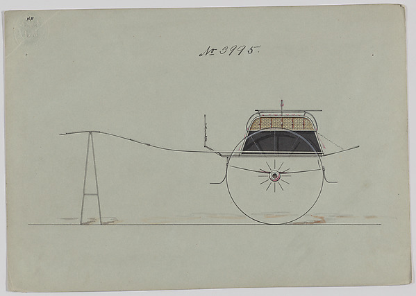 Brewster & Co., Design for Dog Cart, no. 3995