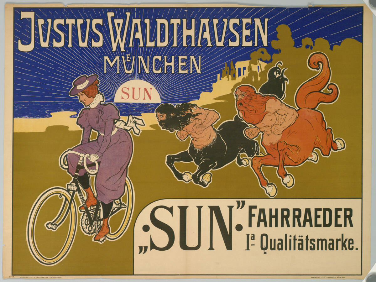 Anonym, JUSTUS WALDHAUSEN; MÜNCHEN; "SUN" FAHRRÄDER