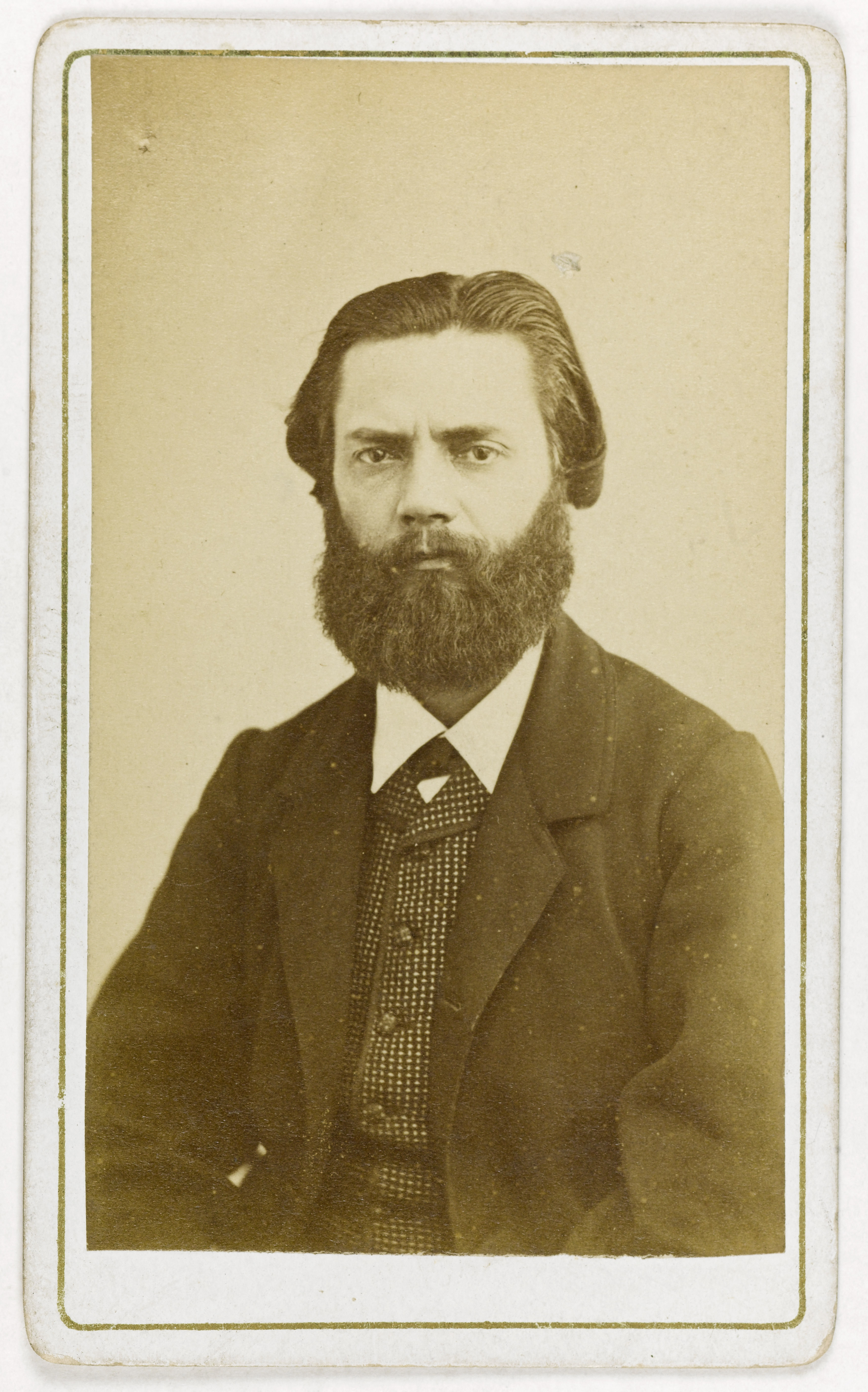 Anonyme, Portrait de Jules Vallès (1832-1885), écrivain, publiciste et membre de la Commune en 1871.