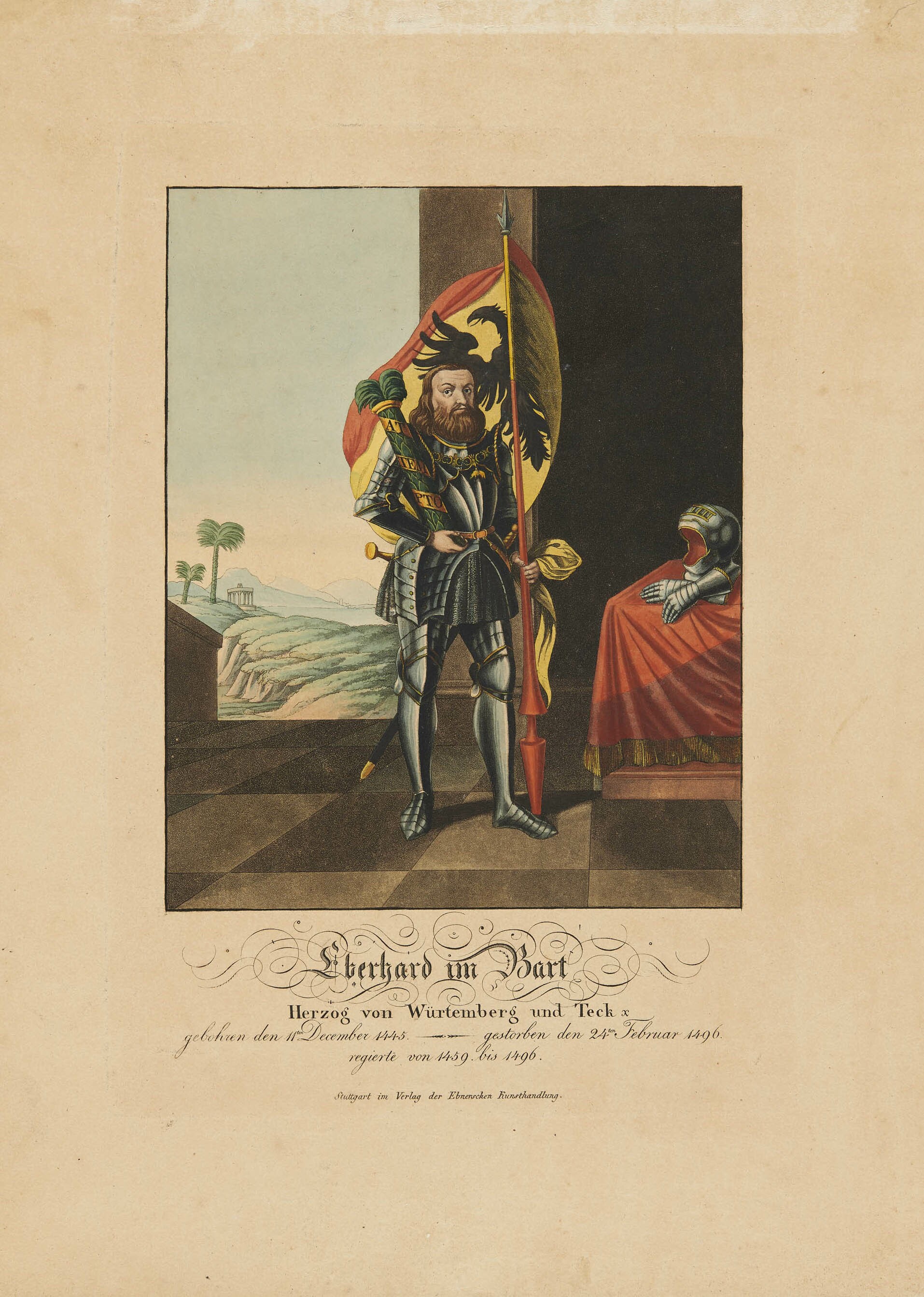 Georg Ebner, Bildnis Herzog Eberhard I. von Württemberg