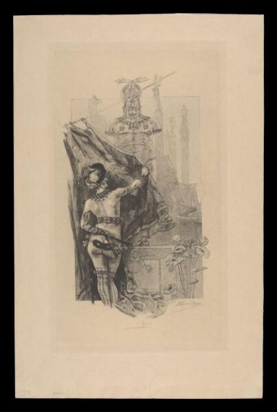 Felicien Rops, La Pudeur de Sodome