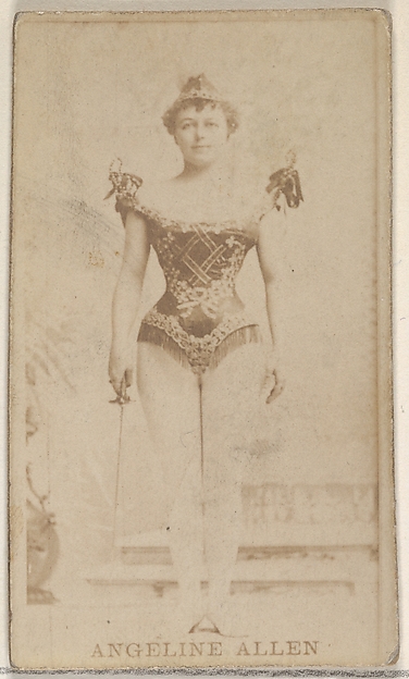 Allen & Ginter, Angeline Allen, from the Actors and Actresses series (N45, Type 8) for Virginia Brights Cigarettes