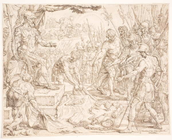 Maarten van Heemskerck, Gideon modtager krigsbyttet