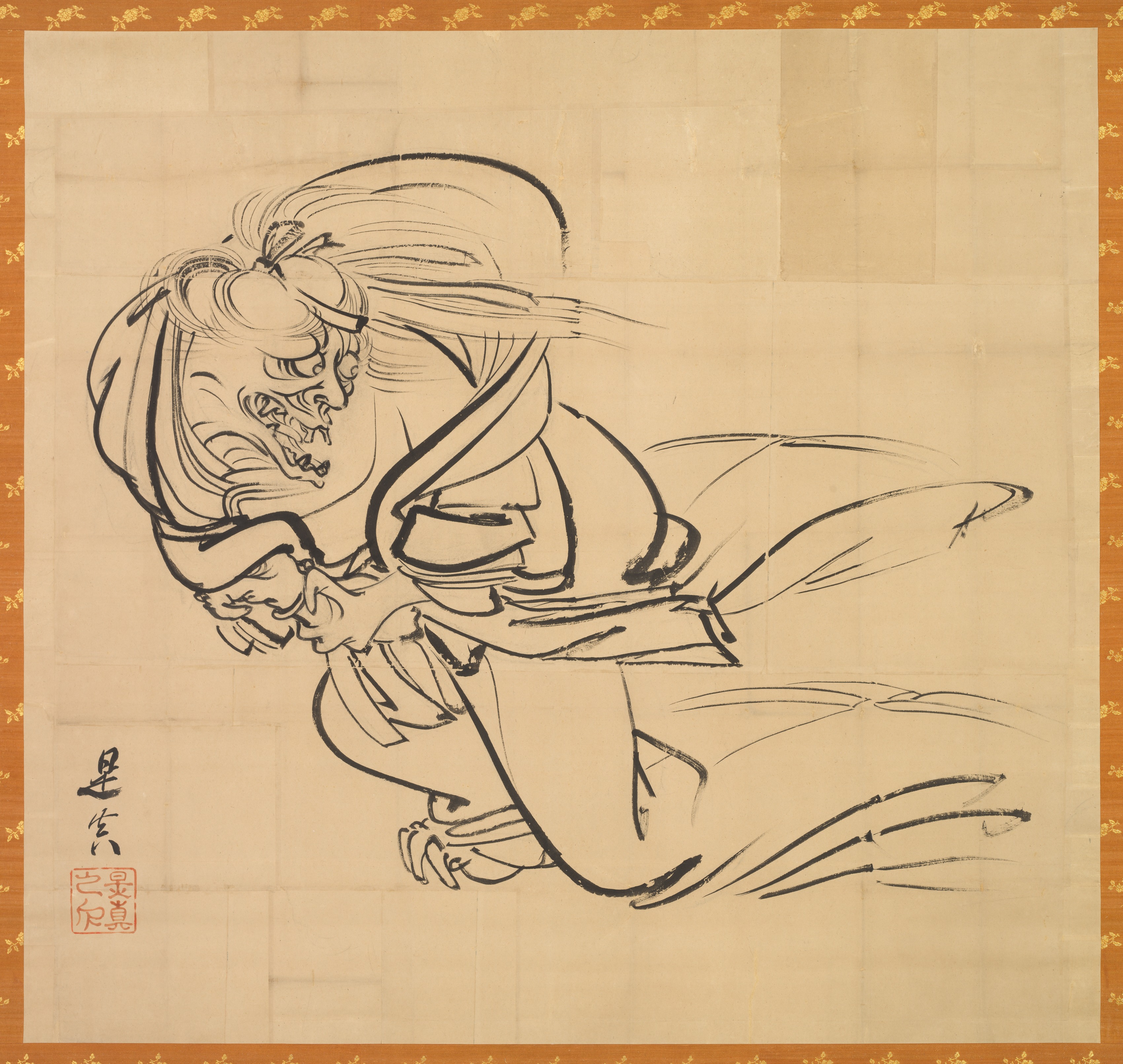 Shibata Zeshin, Sketch of Ibaraki-dōji