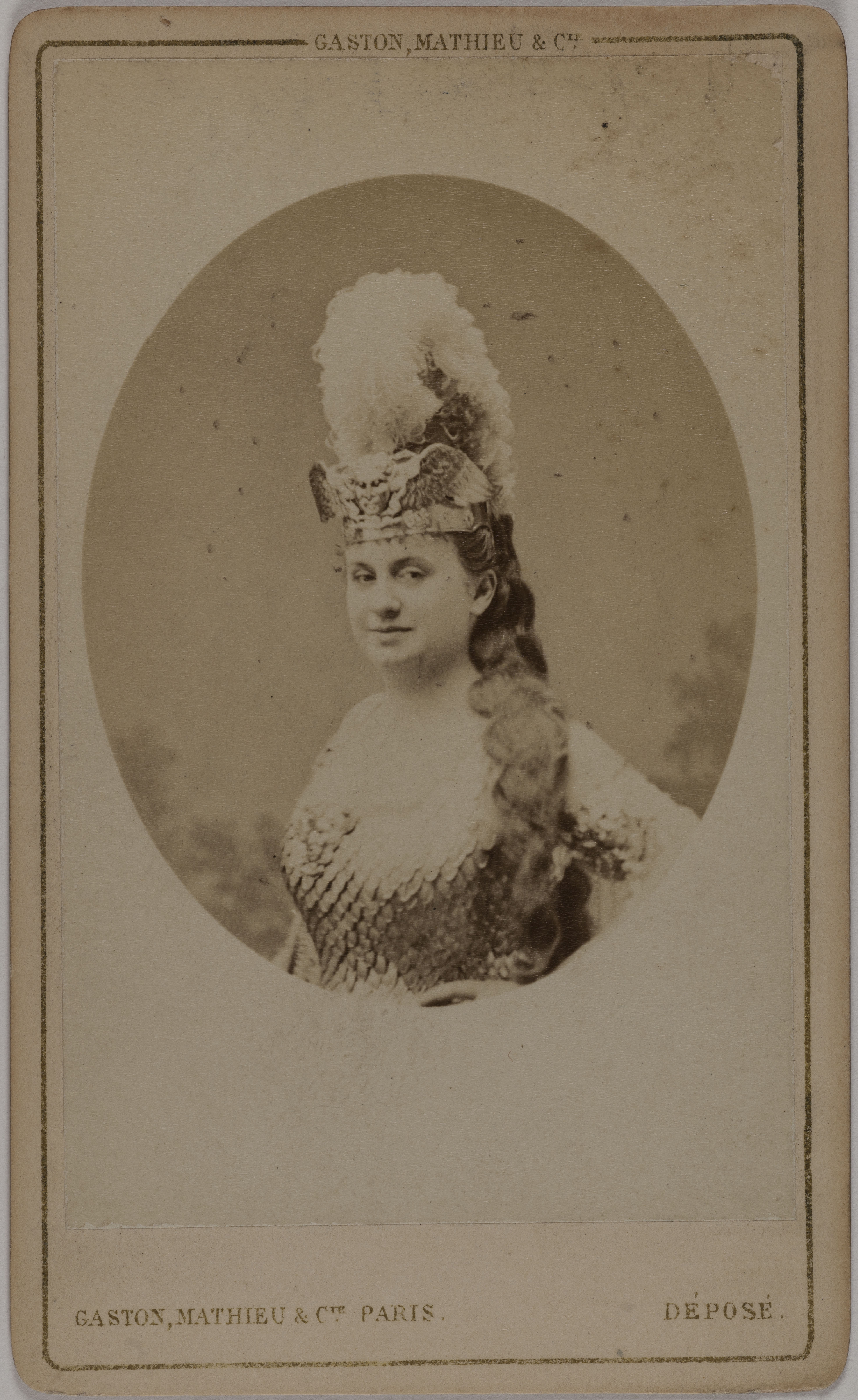 Mathieu & Cie Gaston, Portrait de Blanche d'Antigny (Maria Ernestine Antigny, dite), (1842-1874), (actrice)