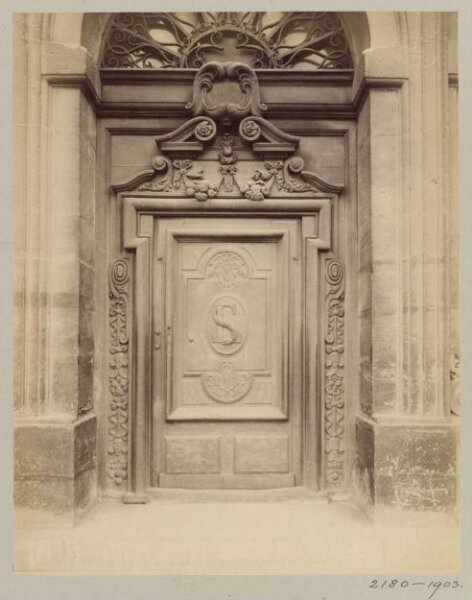 Atget, Jean-Eugène-Auguste, Doorway, Church of St Paul, Paris, France