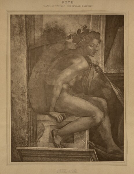 Adolphe Braun, Rome - Palais du Vatican, Chapelle Sixtine, Michel-Ange.