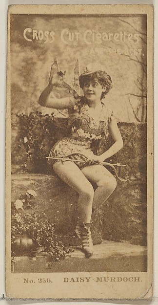 W. Duke, Sons & Co., Card Number 256, Daisy Murdoch, from the Actors and Actresses series (N145-2) issued by Duke Sons & Co. to promote Cross Cut Cigarettes