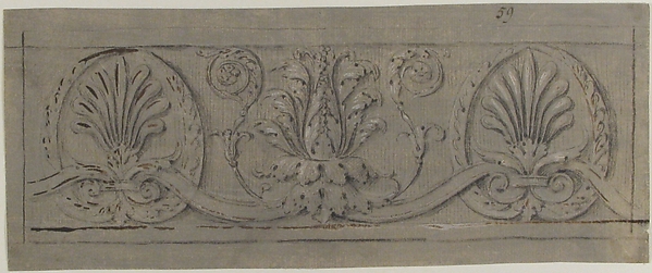 Anonymous, French, 19th century, Design for a Decorative Frieze