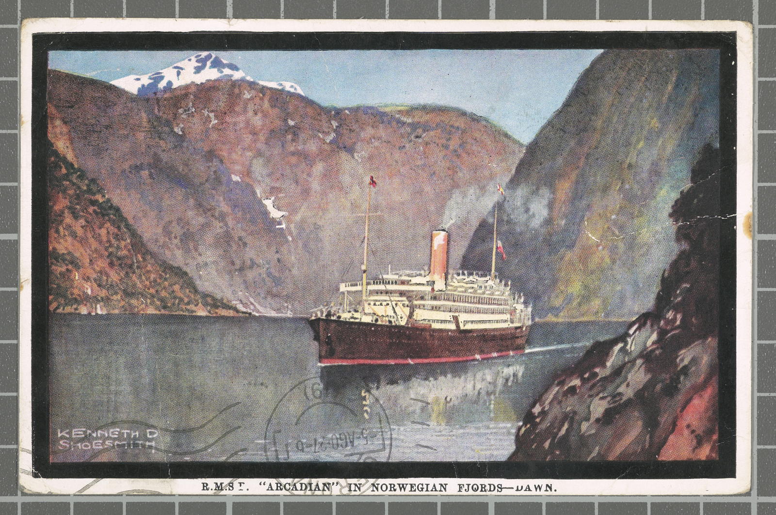 Desconegut, R.M.S.T. Arcadian in Norwegian Fjords-Dawn