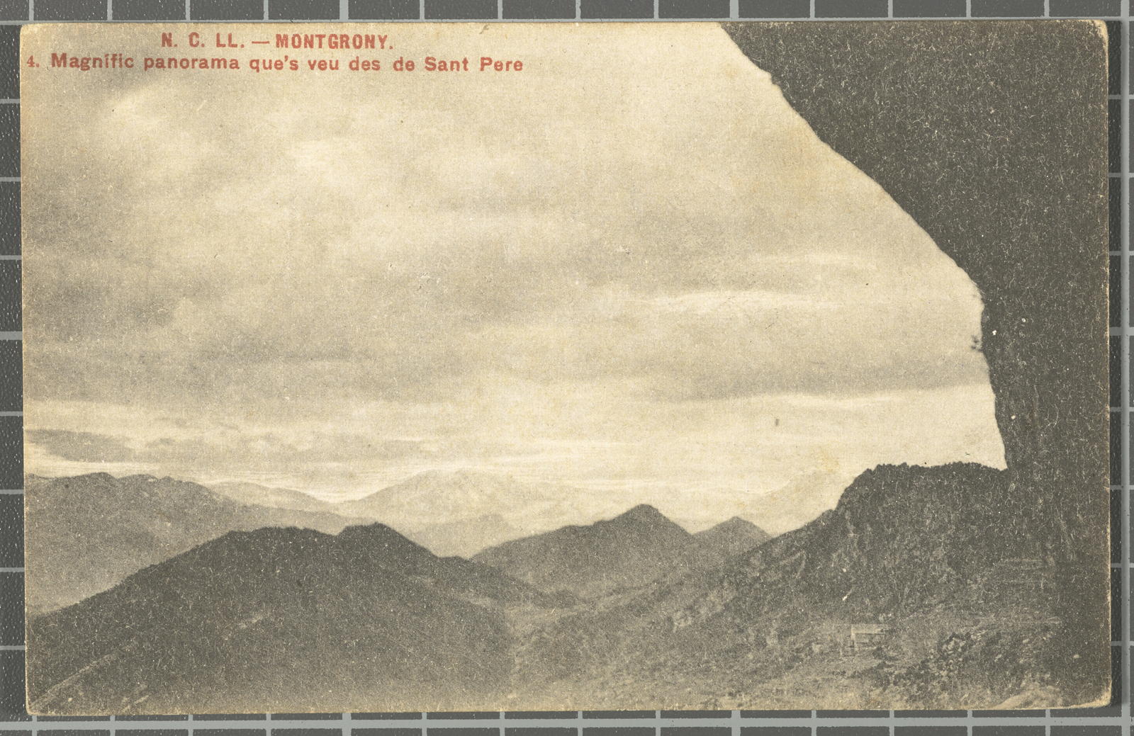 Desconegut, N. C. LL. - Montgrony. - 4. Magnific panorama that’s seen from San Pedro