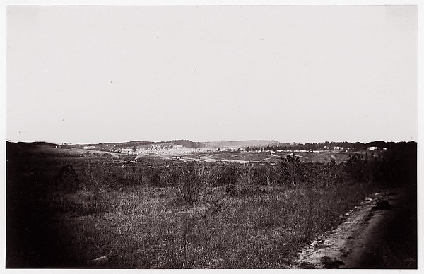 Unknown, [Unidentified Union Army Encampment in Far Distance]