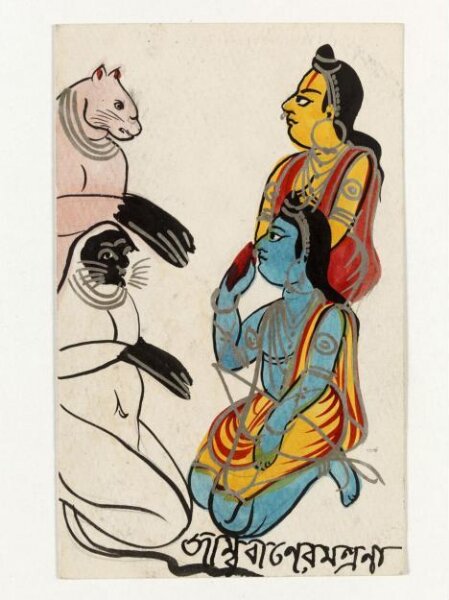 Unknown, Jambuvan, Rama and Lakshmana