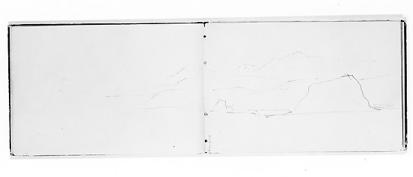 William Trost Richards, Rocky Landscape (Cape Flattery) (from Sketchbook X)