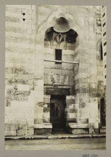 K.A.C. Creswell, Entrance portal of the mosque of Mamluk Amir Timraz al-Ahmadi, Cairo