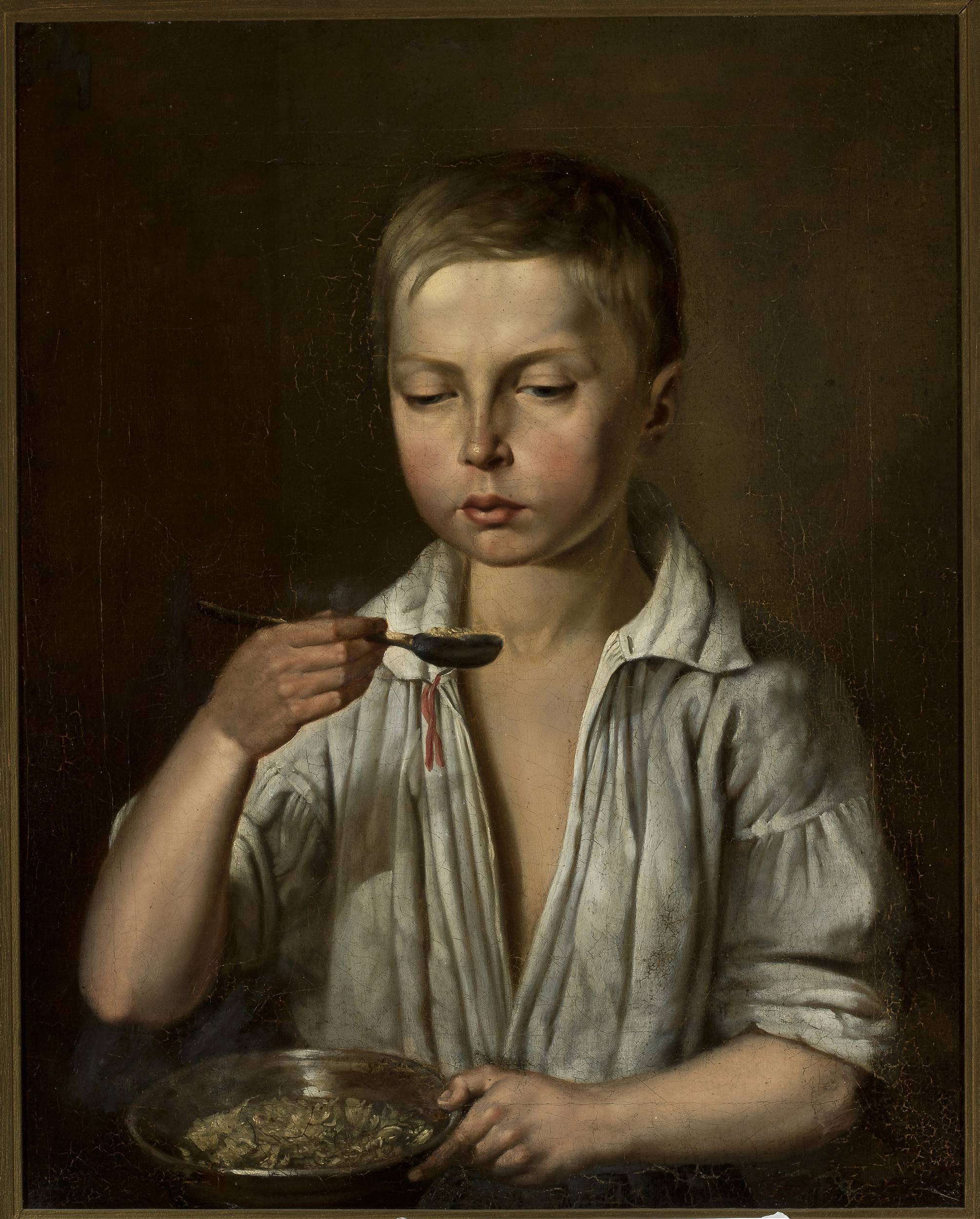 Józef Simmler, Boy at breakfast