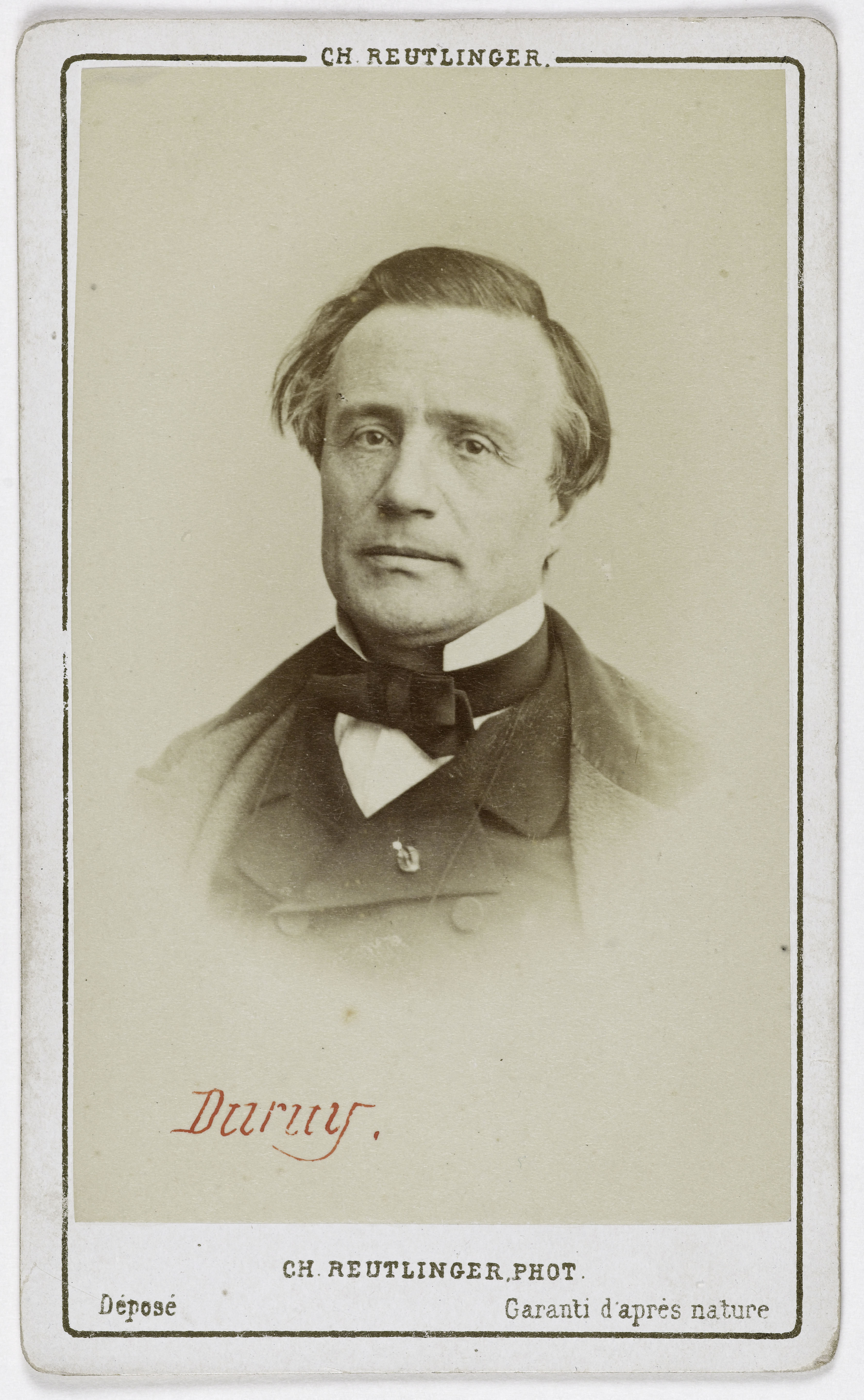 Charles Reutlinger, Portrait de Victor Duruy (1811-1894), (historien)