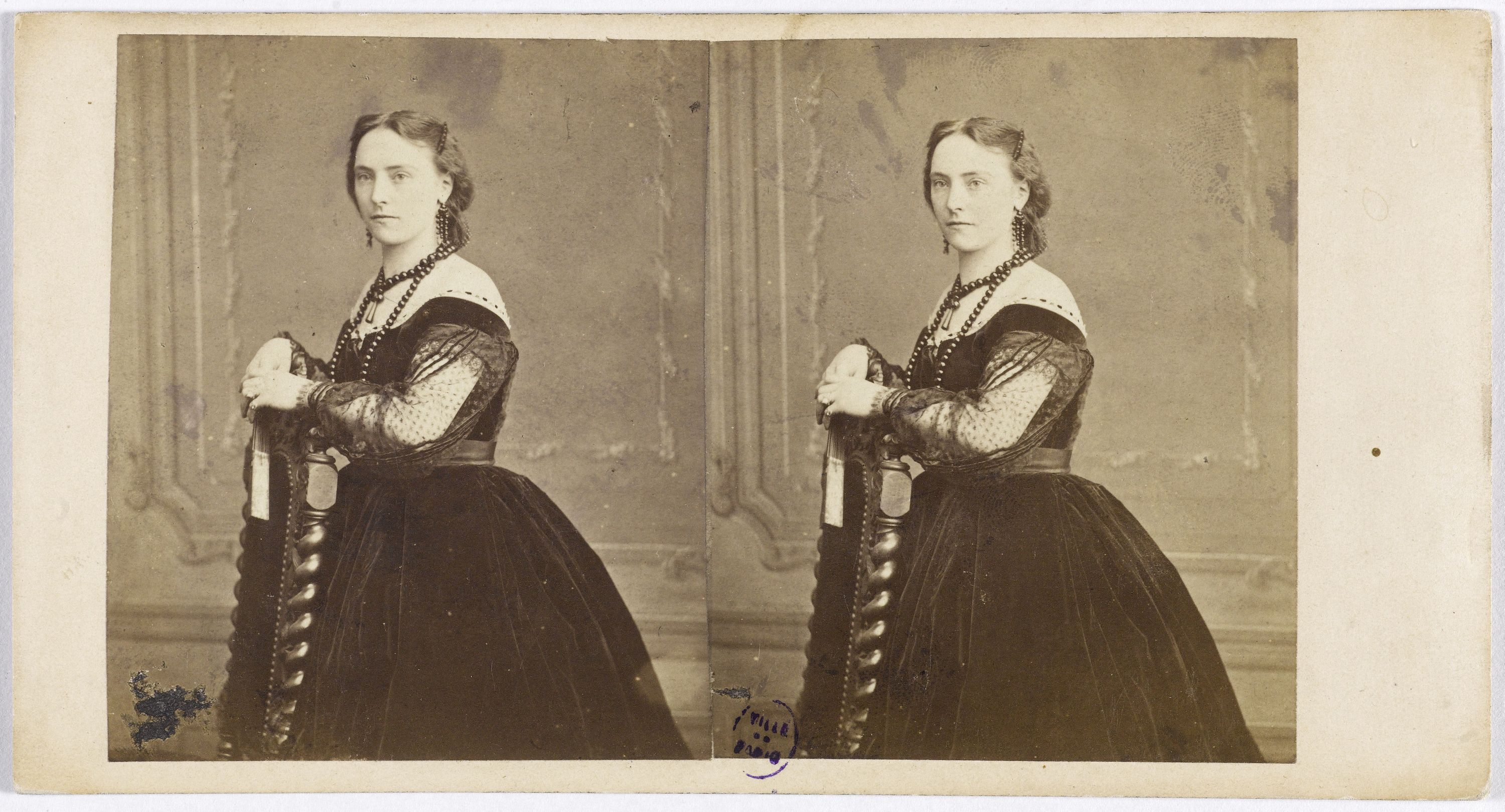Anonyme, Portrait de Caroline Jullien, actrice