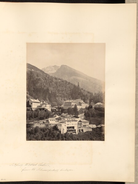 Francis Frith, Salzburg, Wildbad Gastein from the Schwarzenberg Anlagen