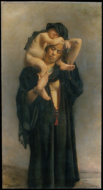 Léon Bonnat, An Egyptian Peasant Woman and Her Child