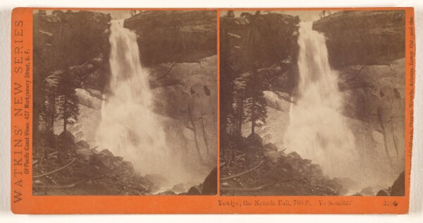 Carleton Watkins, Yowiye; the Nevada Fall, 700 ft. Yo Semite.
