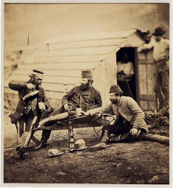 Fenton, Roger, Hardships in the Camp (Colonel Lowe and Captains Brown and George)