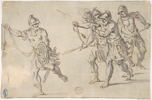 Anonymous, Italian, 16th century, Soldiers Running