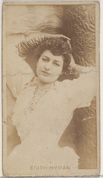 Allen & Ginter, Edith Hyman, from the Actors and Actresses series (N45, Type 8) for Virginia Brights Cigarettes