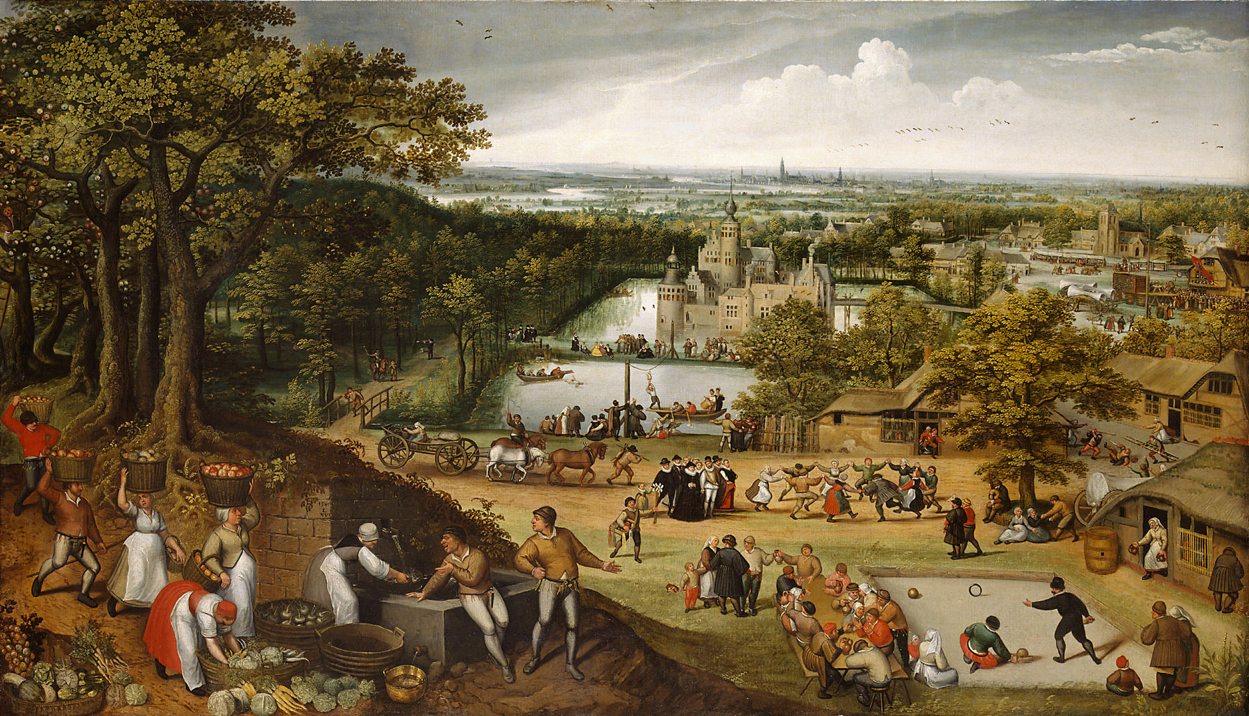 Lucas van Valckenborch, Herbstlandschaft (September)